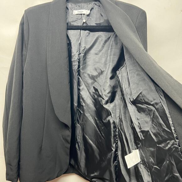 Copperose Paris Button Front Women's Black Blazer Jacket Size Large - Picture 5 of 10